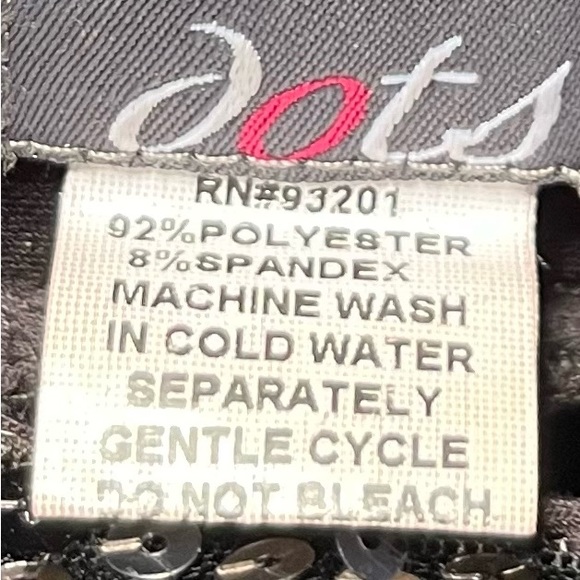 Black and Silver Sequins Cocktail Dress size M - Picture 5 of 5